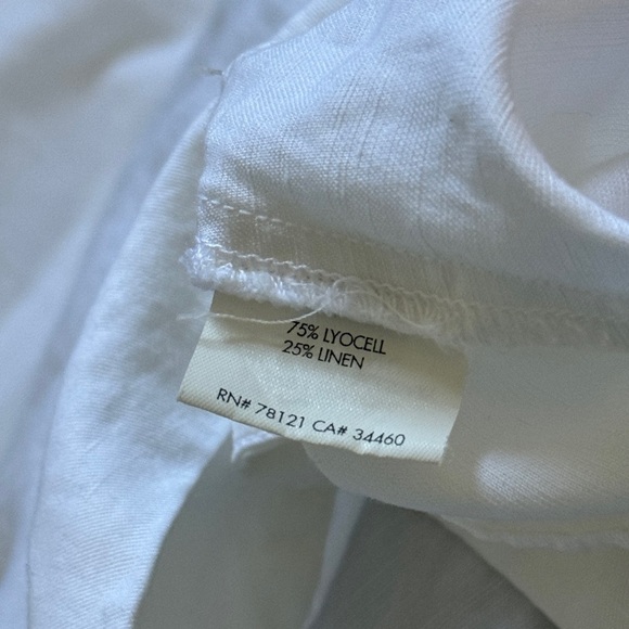 Eileen Fisher Linen Blend Pants Size 10 Women Casual Comfort Lightweight Beach - Picture 8 of 9